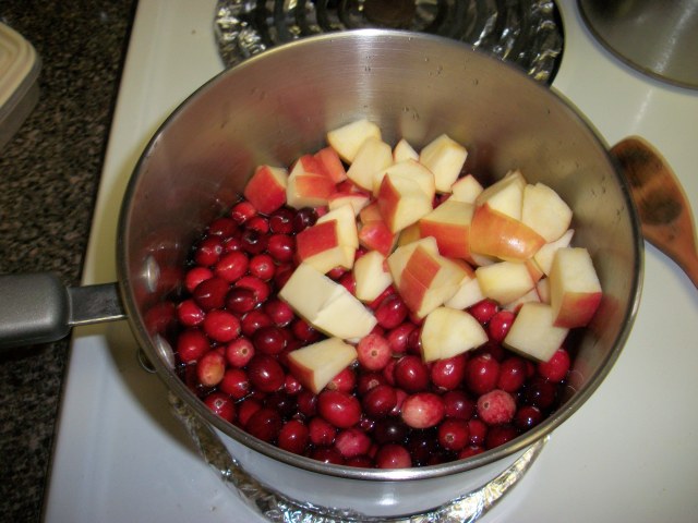 add the cranberries