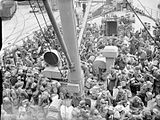 Royal Air Force personnel being evacuated from Brest, France